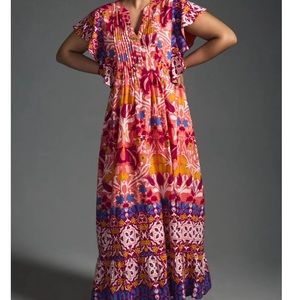 Anthro Cassandra Maxi Dress - M